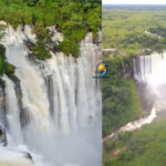 Kalandula Falls sits roughly 360 to 420 kilometers east of Luanda, Angola's capital, a journey that typically takes six to eight hours by road.